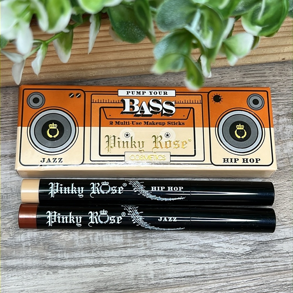 Pinky Rose Cosmetics Multi Use Makeup Sticks Pump Your Bass Jazz & Hip Hop NEW